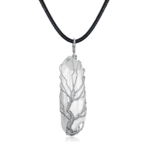 [LIMITED EDITION] Natural Crystal Tree of Life Pendant & Chain