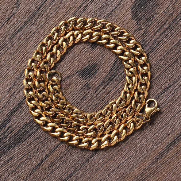 5mm Gold Miami Cuban Chain