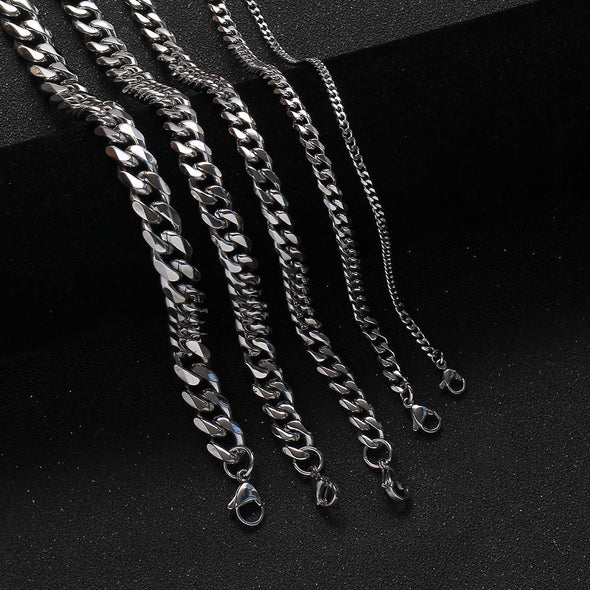 9mm White Gold Miami Cuban Chain