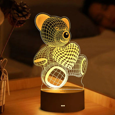 3D Lamp Acrylic USB LED Night Lights