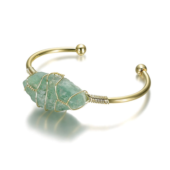 Natural Gemstone Bangle