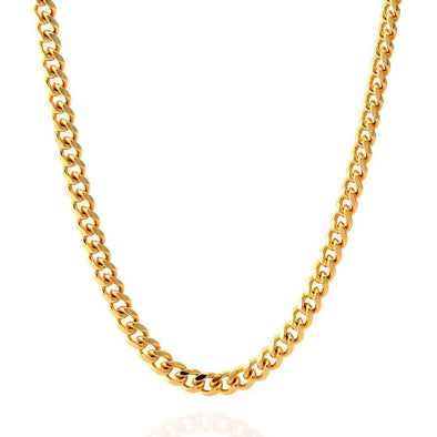 5mm Gold Miami Cuban Chain