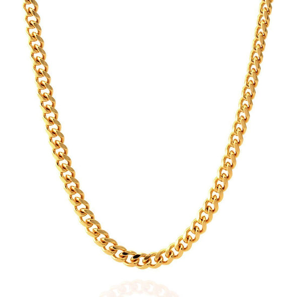 5mm Gold Miami Cuban Chain