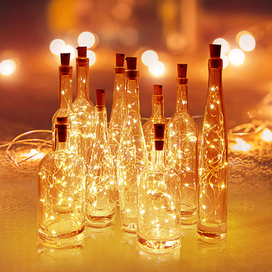 LED Fairy Lights for Glass Bottles (Set of 3)