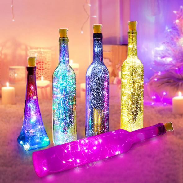 LED Fairy Lights for Glass Bottles (Set of 3)