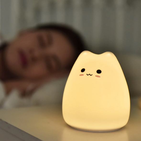 Cute Cat Soft LED Night Light