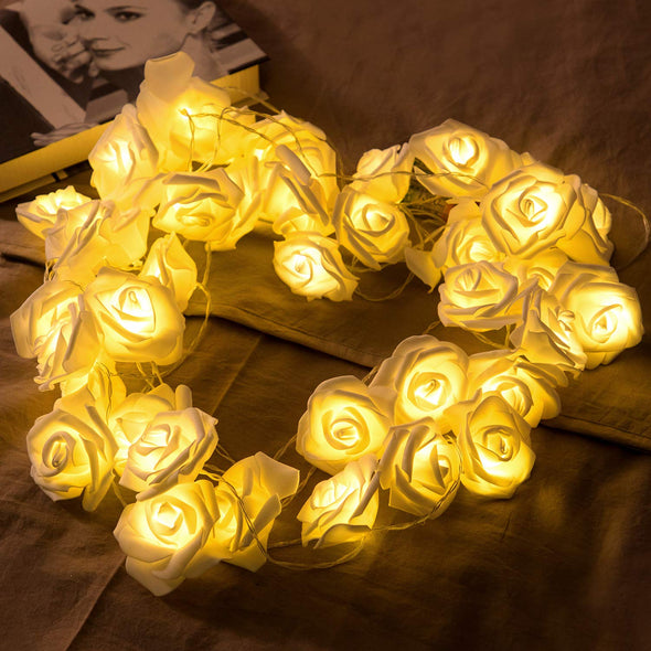 LED Rose Flower String