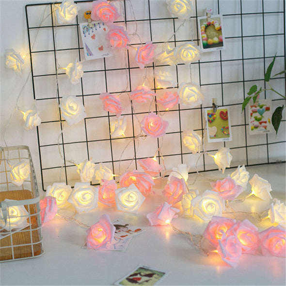 LED Rose Flower String