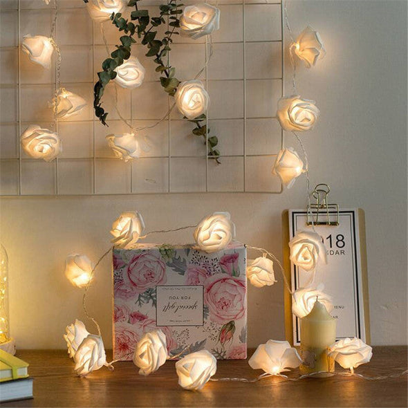 LED Rose Flower String