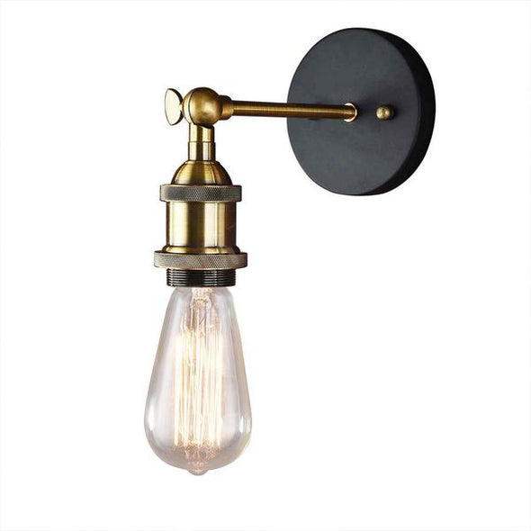 Rustic Brass Wall Lamp